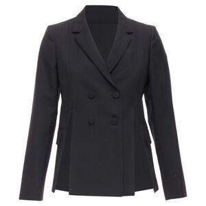 Ports 1961 Wool Silk Slit Front Shoulder Padded Blazer